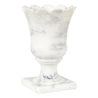 Maitland-Smith Ambaji Scalloped Pedestal Vase For Sale