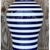 Vintage Contemporary Glazed Ceramic Striped Ginger Jar For Sale - Image 9 of 12