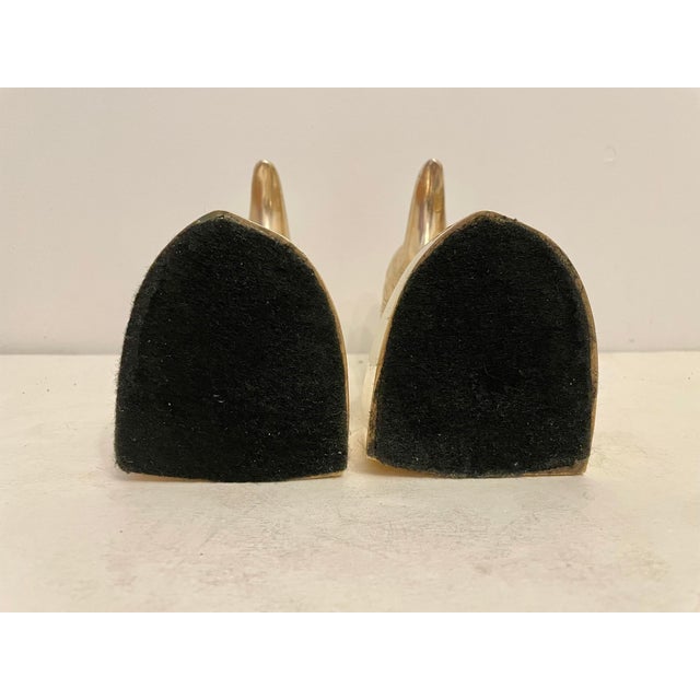 Metal Pair of Vintage Brass Eagle Bookends For Sale - Image 7 of 8