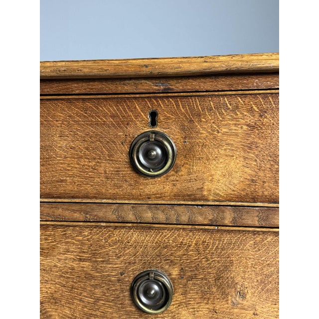 English Oak Chest of Drawers, 19th Century For Sale - Image 12 of 14
