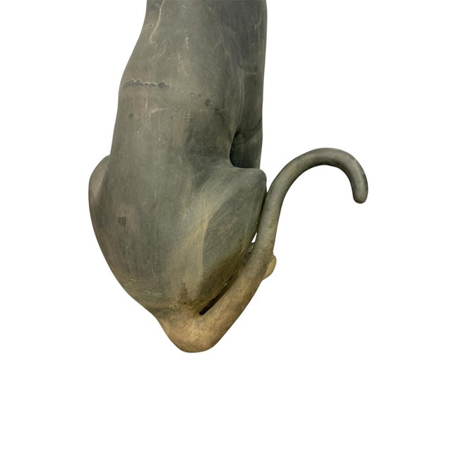 Metal A Vintage Pair of Sculptures of Panthers For Sale - Image 7 of 11