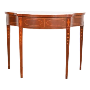 Baker Furniture Historic Charleston Federal Inlaid Mahogany Console or Entry Table