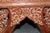 Brown 1960's Chinoiserie Style Carved Savonarola Chair For Sale - Image 8 of 10