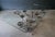 1980s Glass Top Dining Table with One of a Kind Steel Rebar Base For Sale - Image 13 of 17