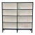 John Richard Rustic Blue and Off-White Bookcase For Sale