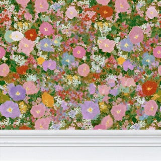 The Primrose Meadow Floral Removable Wallpaper 3 Yard Roll For Sale