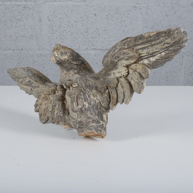 Hand-Carved and Hand-Sculpted Wooden Napoleonic Eagle, Late 18th Century For Sale - Image 3 of 9