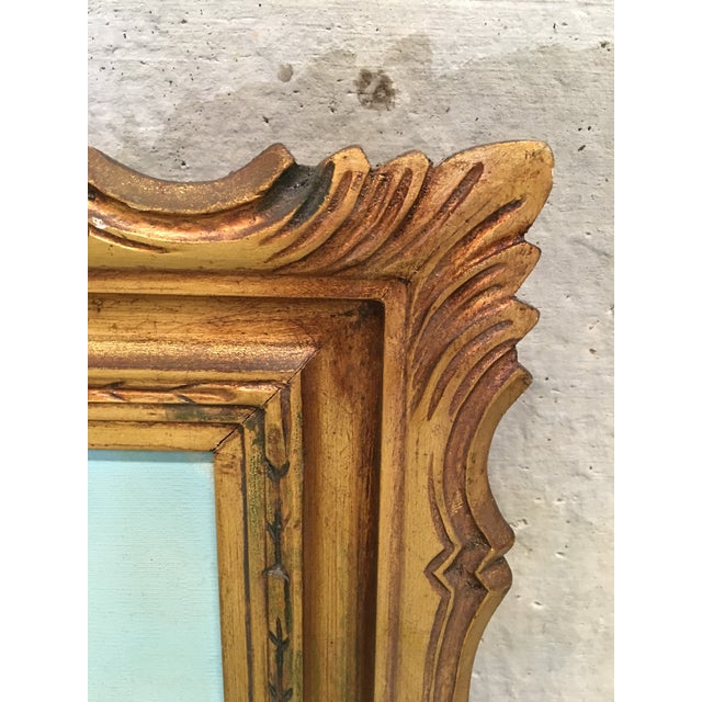 Textile 1950 Oil on Canvas, the Lagoon, Valencia, Spain Signed C.Lopez For Sale - Image 7 of 8