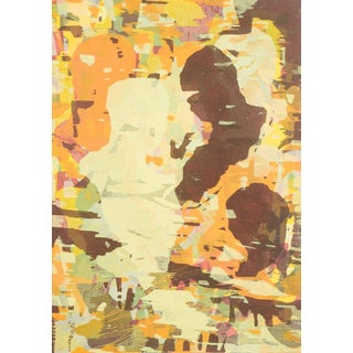 Lars Dan, Abstract Composition with Figures, 2002, Color Lithograph on Paper For Sale