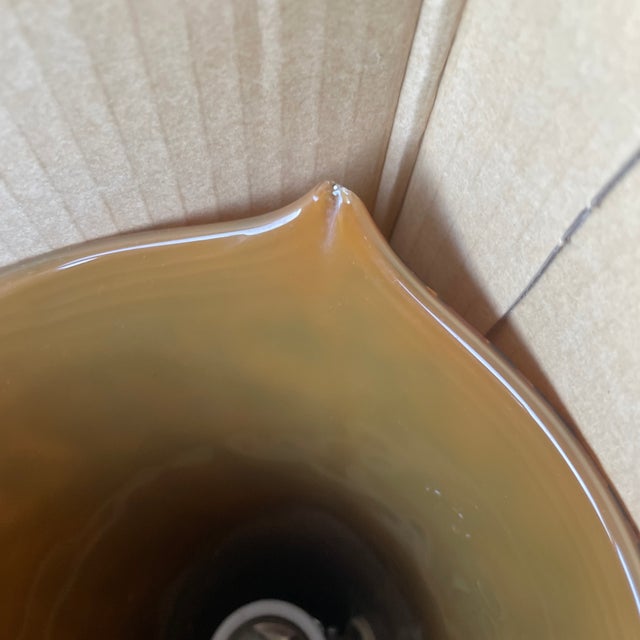 Glass Hand-Blown Glass Tortoise Shell Sconces For Sale - Image 7 of 8