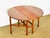 Scandinavian Round Drop Leaf Folding Dining Table in Teak, 1960s For Sale - Image 4 of 16