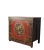 Late 19th Century Hand Painted Circle of Mystic Bird Antique Gansu Tibetan Cabinet 2 For Sale - Image 4 of 10