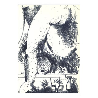 Federico Righi, Ogling, Original Lithograph, 1950s For Sale