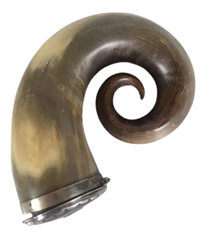 19th Century Large Horn Snuff Mull
