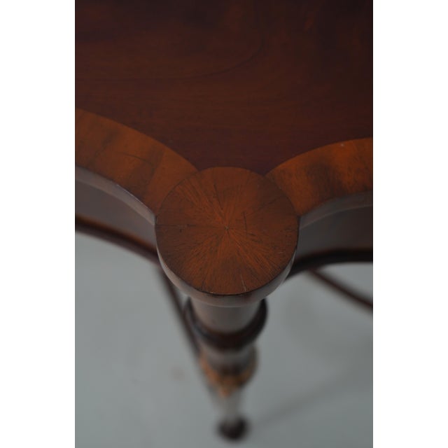 Maitland Smith Mahogany Nathan Console Table W. 2 Drawers For Sale - Image 11 of 18