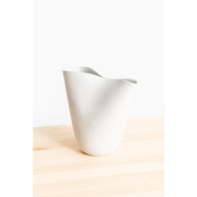 Mid-Century Modern Vintage Ceramic Wind Vase by Stig Lindberg, 1930s For Sale - Image 3 of 5