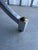 Mid-Century Modern French 1970s Burl Wood Gueridon Side Table on Polished Metal Tripod Base With Brass Mounts For Sale - Image 3 of 6