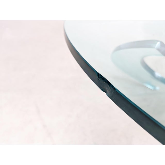 Ronald Schmitt Mid-Century Propeller Coffee Table in Glass by Knut Hesterberg for Ronald Schmitt For Sale - Image 4 of 13