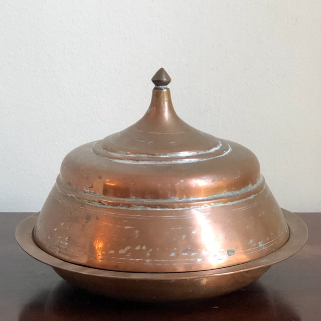 Early 20th Century Middle Eastern Tinned Copper Bowl For Sale - Image 10 of 12