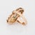 Mid 20th Century Vintage Retro Diamond Ring Two Tone 18k Rose Yellow Gold Sz 5.5 Navette Cocktail For Sale - Image 5 of 6