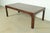 Brown Henredon Mid-Century Hollywood Regency Chinoiserie Oak Extension Dining Table, Newly Refinished For Sale - Image 8 of 16