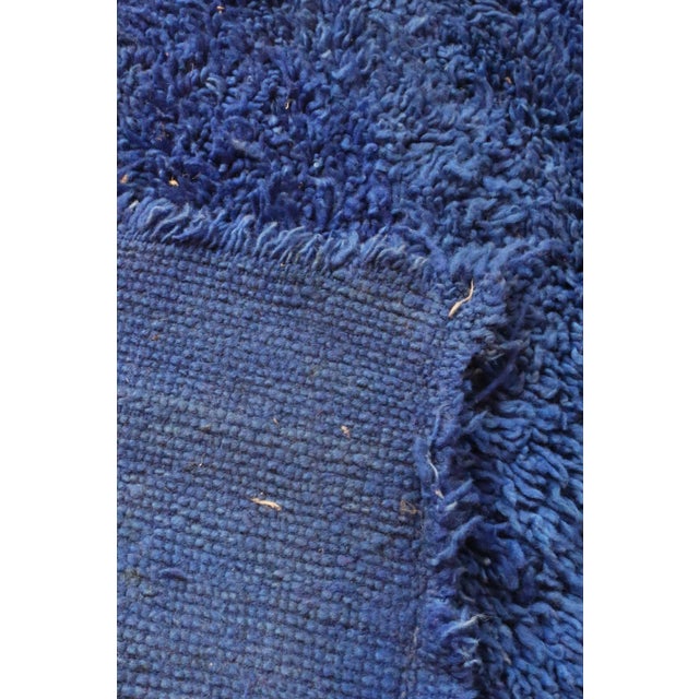 Blue Indigo Moroccan Rug - 3'3" X 5'6" Ft For Sale In Cleveland - Image 6 of 9