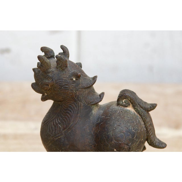 Large 19th Century Chinese Bronze Opium Weight For Sale - Image 4 of 10