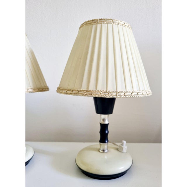 Mid-Century Modern Table Lamps attributed to Angelo Lelli, Italy, 1950s, Set of 2 For Sale - Image 9 of 13