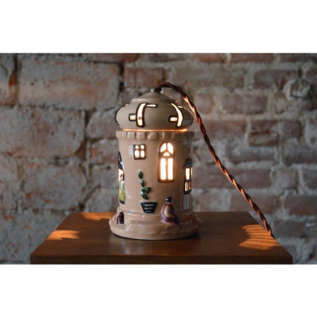 Ceramic Mid-Century Table Lamp in Ceramic, France, 1980s For Sale - Image 7 of 13