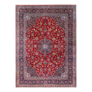 10x13 1960sPersian Kashan Area Rug - 100688 For Sale
