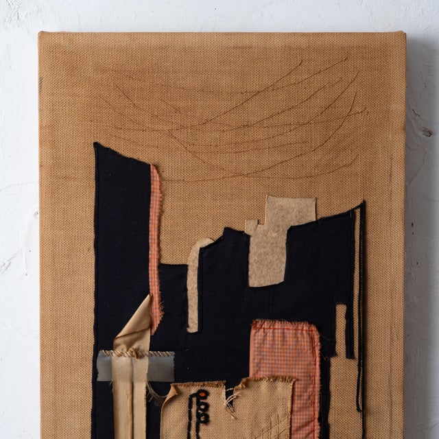 Mid-Century Modern Mid-Century Modern Textile Collage, 1961 For Sale - Image 3 of 11