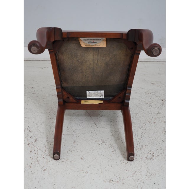 Set of 6 Henkel Harris Model 110 Cherry Dining Room Chairs For Sale - Image 10 of 12