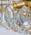 1960s Gilded Brass and Faceted Crystal Chandeliers by Palwa, 1960s, Set of 2 For Sale - Image 5 of 11