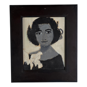 The Mona Liza, Folk Artist Earl Swanigan's Original Painting of Elizabeth Taylor