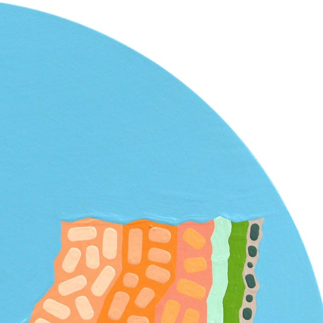 Cantaloop - Original Vibrant Abstract Fruit Still Life Painting on Panel by Will Beger For Sale In Los Angeles - Image 6 of 9