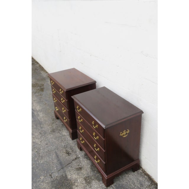 Knob Creek Large Nightstands End Side Bedside Tables a Pair 6281 For Sale - Image 11 of 17