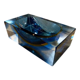 Flavio Poli Murano Glass Ashtray, Italy, 1960s For Sale