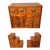 South East Asian Tansu Double-Sided Steps Two-Part Interlocking Storage Cabinet For Sale