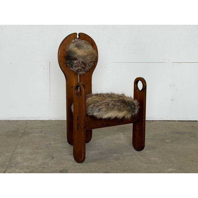 Sculptural Pine Lounge Chair by Szedleczky, Hungary, 1970s For Sale - Image 12 of 12