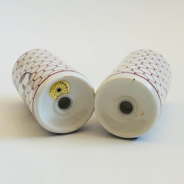 Ceramic Vintage Ceramic Rabbit Salt and Pepper Shakers by Takahashi, Japan For Sale - Image 7 of 8