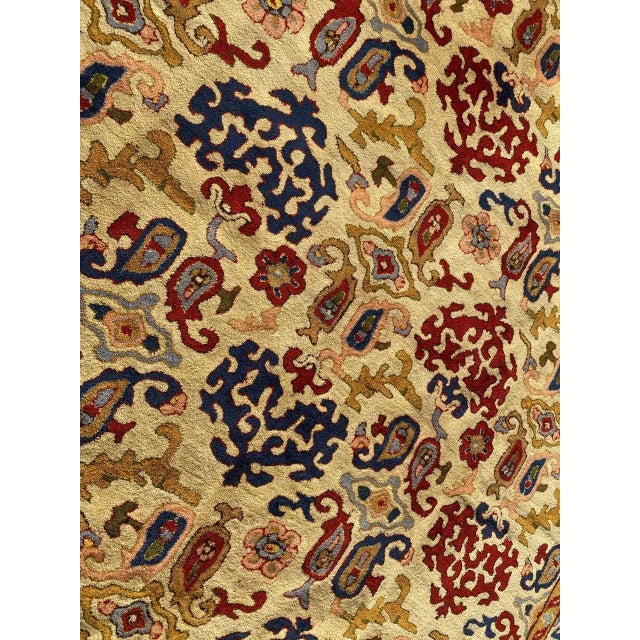 1920s Antique French Janus Rug For Sale - Image 5 of 13