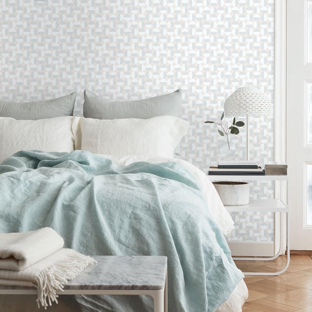 Mid-Century Modern SAMPLE - Boråstapeter Vertigo Wallpaper In Pearl For Sale - Image 3 of 3