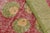 Textile Vintage Mid-Century Green and Red Geometric Wool Rug With Gold-Yellow Accents For Sale - Image 7 of 8
