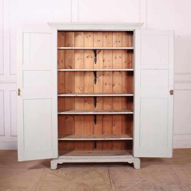 White 19th Century Scandinavian Linen Cupboard For Sale - Image 8 of 9