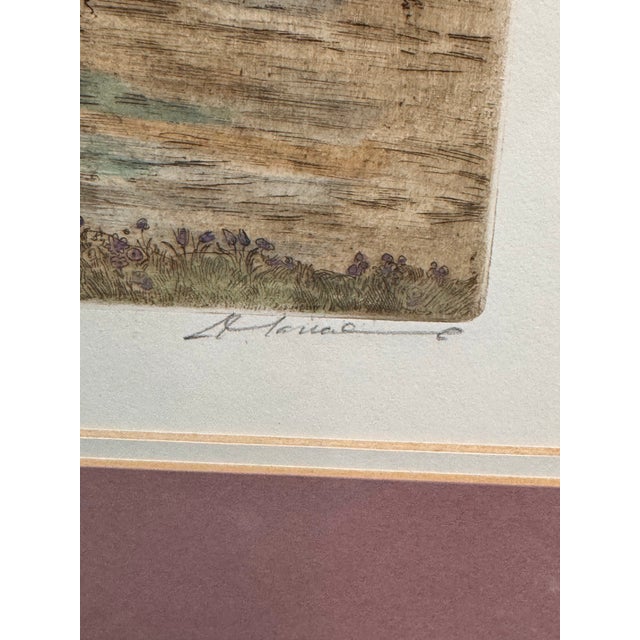 Printmaking Materials M. Leianne " Weinstadel" Etching, Vintage For Sale - Image 7 of 12