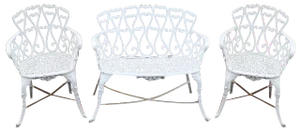 Victorian Garden Furniture, 1900, Set of 3