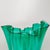 1970s Green Murano Glass Fazzoletto Vase from Michielotto, Italy, 1970s For Sale - Image 5 of 8
