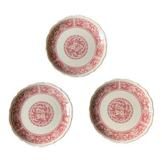 Vintage Syracuse China Restaurant Ware Strawberry Hill Plates - 3 For Sale