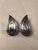 Metal 1950s Mexico Abalone Sterling Teardrop Earrings, Pair For Sale - Image 7 of 8