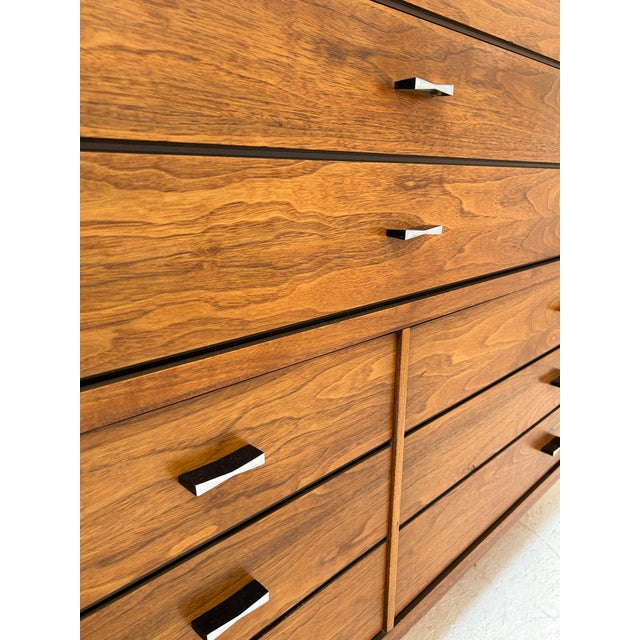 Wood 1960 Lane Tuxedo Tallboy For Sale - Image 7 of 12